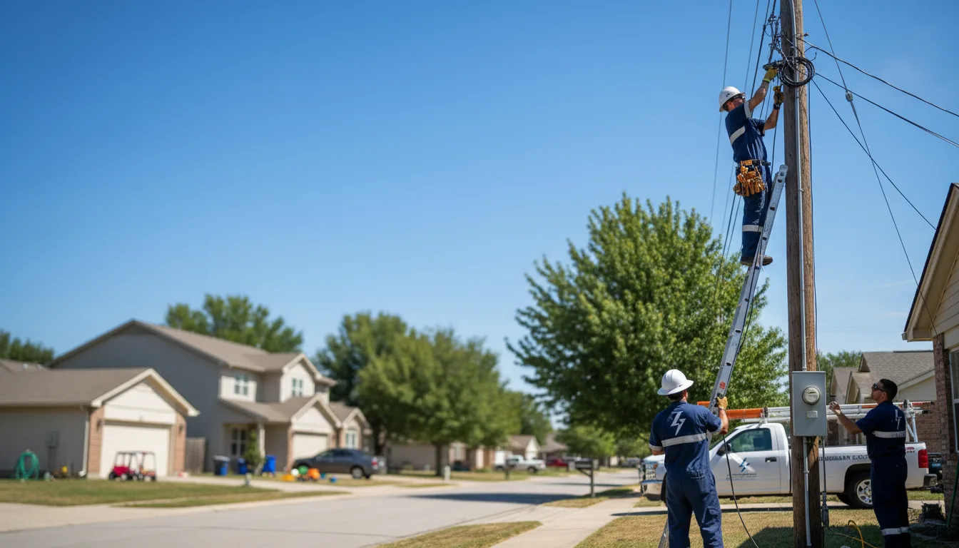 Residential electrician providing installation services in Claremore, OK